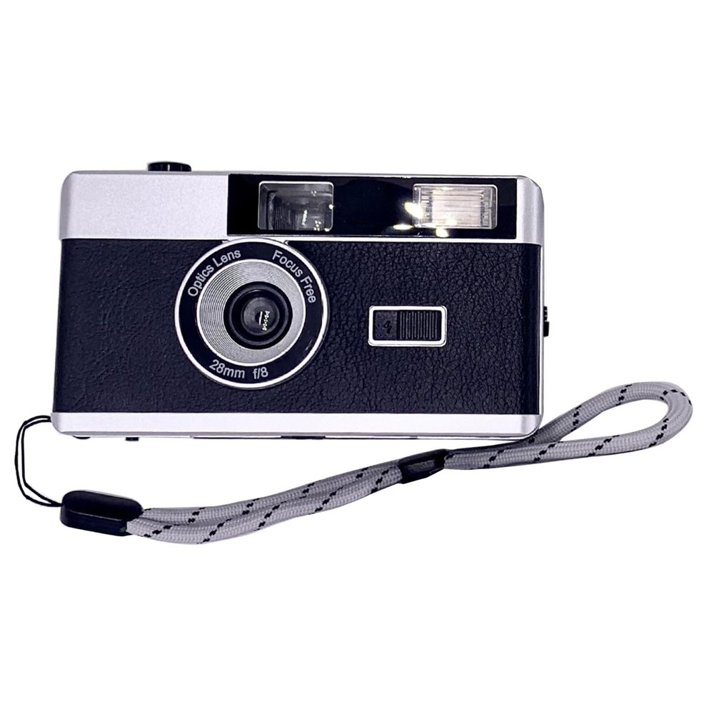Kamonda 35mm Film Camera Retro Style Camera, Focus Free, Reusable, Built in Flash, Easy to Use for Photography Enthusiasts, 120x60x40mm