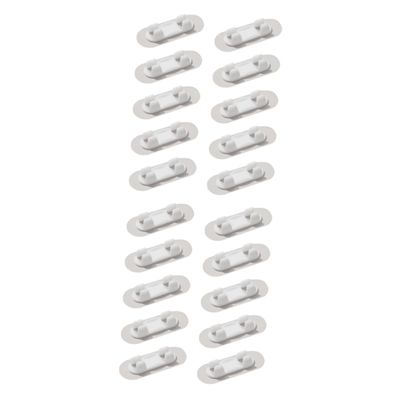 jojofuny 20pcs Self-Adhesive Cable Clips for Convenient Wire Organization No-Trace Design for for USB and Charger Cords Lightweight and Space-Saving