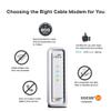 ARRIS Surfboard SB8200 DOCSIS 3.1 Cable Modem, Approved for Comcast Xfinity, Cox & Linksys LGS105: 5-Port Business Desktop Gigabit Ethernet Unmanaged Switch, Computer Network, Wired view 3
