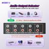 3.5mm Aux + RCA L/R Audio Switch Box 4 in 1 Out Bidirectional, BolAAzuL Stereo Audio Switcher Selector 4X1 Passive a/b Analog Audio Selector No Power Need view 3