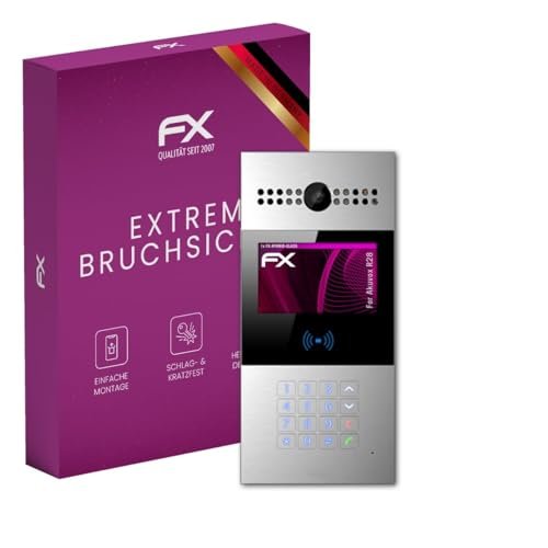 atFoliX Plastic Glass Protective Film compatible with Akuvox R28, 9H Hybrid-Glass FX Screen Protector
