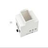 waveshare for Raspberry Pi 5 Case,DIN Rail ABS Case for Raspberry Pi 5, Compatible with Raspbeery Pi Expansion Board PoE HAT (F), RS485 CAN HAT, 2-CH RS485 HAT view 1
