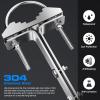 SS304 Antenna Wall Mount 9 Inch Tall Heavy-Duty Stand Off Wall Mast Mount Windproof Antenna Mounting Bracket view 2