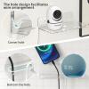 Acrylic Wall Mount Shelf for Camera No Drill Wall Mount Shelf for Echo Dot Echo Pop Phone Organizer for Bathroom, Bedroom, Living Room, Kitchen, Room Decor (Large) view 3