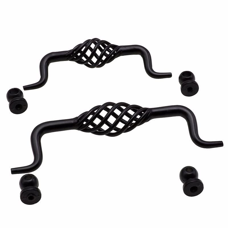 1Pcs Black Handle Single Hole Cabinet Drawer Knobs and Wardrobe Door