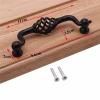 1Pcs Black Handle Single Hole Cabinet Drawer Knobs and Wardrobe Door view 2