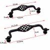 1Pcs Black Handle Single Hole Cabinet Drawer Knobs and Wardrobe Door view 4