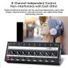 HA800S Headphone Amplifier 8 Channels Mono/Stereo Metal Stereo Headphone Amps Audio Amp. Ultra-compact 8-Channel Mini Audio Stereo Microphone AMP. with Power Adapter view 3