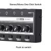HA800S Headphone Amplifier 8 Channels Mono/Stereo Metal Stereo Headphone Amps Audio Amp. Ultra-compact 8-Channel Mini Audio Stereo Microphone AMP. with Power Adapter view 4