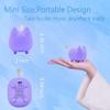 gingo 2PCS Portable Bluetooth Speakers, Mini Wireless Speakers with Clarity Stereo, Super Bass,TWS Pairing,Built-in Mic,40H Playtime,Rich Room-Filling Sound, Cute Pet Speaker (Purple) view 2