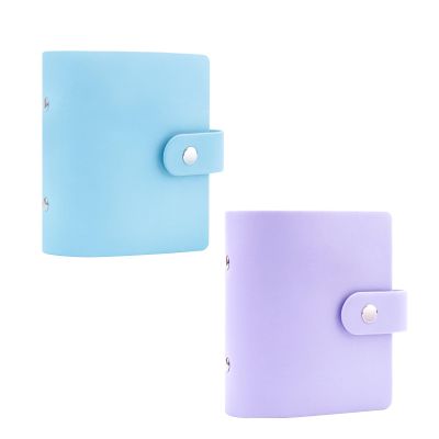 2Packs 52 Pockets Mini Photo Album for Fujifilm Instax Mini Instant Film(Purple+Blue)