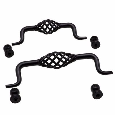 1Pcs Black Handle Single Hole Cabinet Drawer Knobs and Wardrobe Door