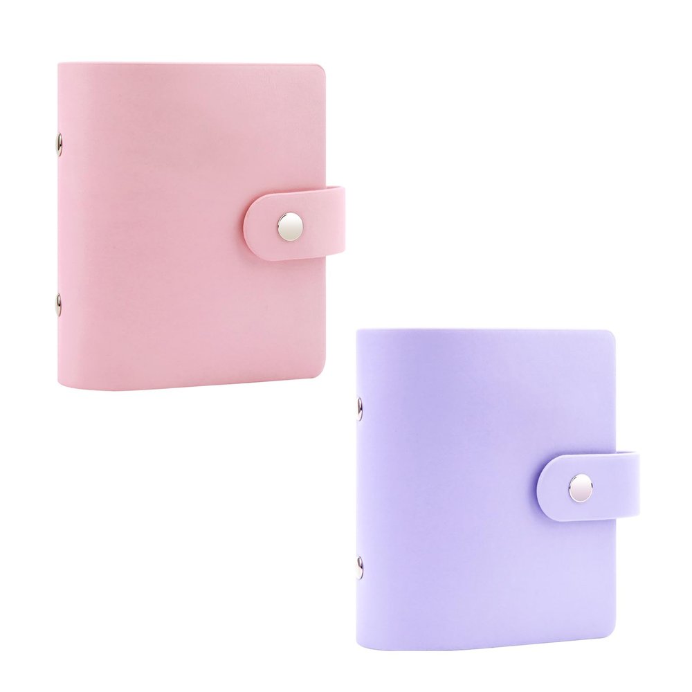 2Packs 52 Pockets Mini Photo Album for Fujifilm Instax Mini Instant Film(Pink+Purple)