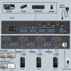 8K Displayport KVM Switch 2 Monitors 3 Computers 8K@60Hz 4K@144Hz,Camgeet Dual Monitor KVM Switch Displayport with 4 USB 3.0 Ports for USB Devices,Wired Remote and 12V Power Adapter Included view 3