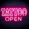 Pink Tattoo Open Neon Sign,LED Tattoo Neon Light with a Dimmable Switch,Arylic Tattoo Shop Sign Glow Banner for Tattoo Salon, Studio, Shop Plaque,12x 7" view 1