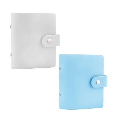 2Packs 52 Pockets Mini Photo Album for Fujifilm Instax Mini Instant Film(White+Blue)