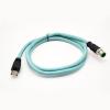 32.8ft M12 4 Pin to RJ45 Industrial Ethernet Cable, M12 4 Pin D Code Male to RJ45 Male Connector Cable High Flex Cat7 Shielded Field Wireable Cable Assembly for Automation Application 10Meter view 1