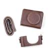Andoer Protective Digital Camera Case PU Leather Camera Storage Bag with Removable Shoulder Strap Compatible with Sony ZV1, marrn, marrn view 1