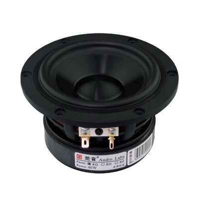 INTCHE 2PCS/LOT Audio Labs Woofer Top End 4 Inch Cast Aluminum Frame Bass Subwoofer Driver Transducer Speaker Midrange DIY Monitor (Color : 4OHM)