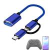 Adapter Cable, USB to Adapter, Female to USB Male Adapters, Type C Charger Cables Converters, Supports Charging Data Transmission, USB to Type C Adapter for Laptop Pc Charger view 1