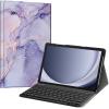 FINTIE Keyboard Case for Samsung Galaxy Tab A11+ Plus 2025/ A9+ Plus 11 Inch 2023, Slim Lightweight Stand Cover with Magnetically Detachable Wireless Bluetooth Keyboard, Lilac Marble view 1