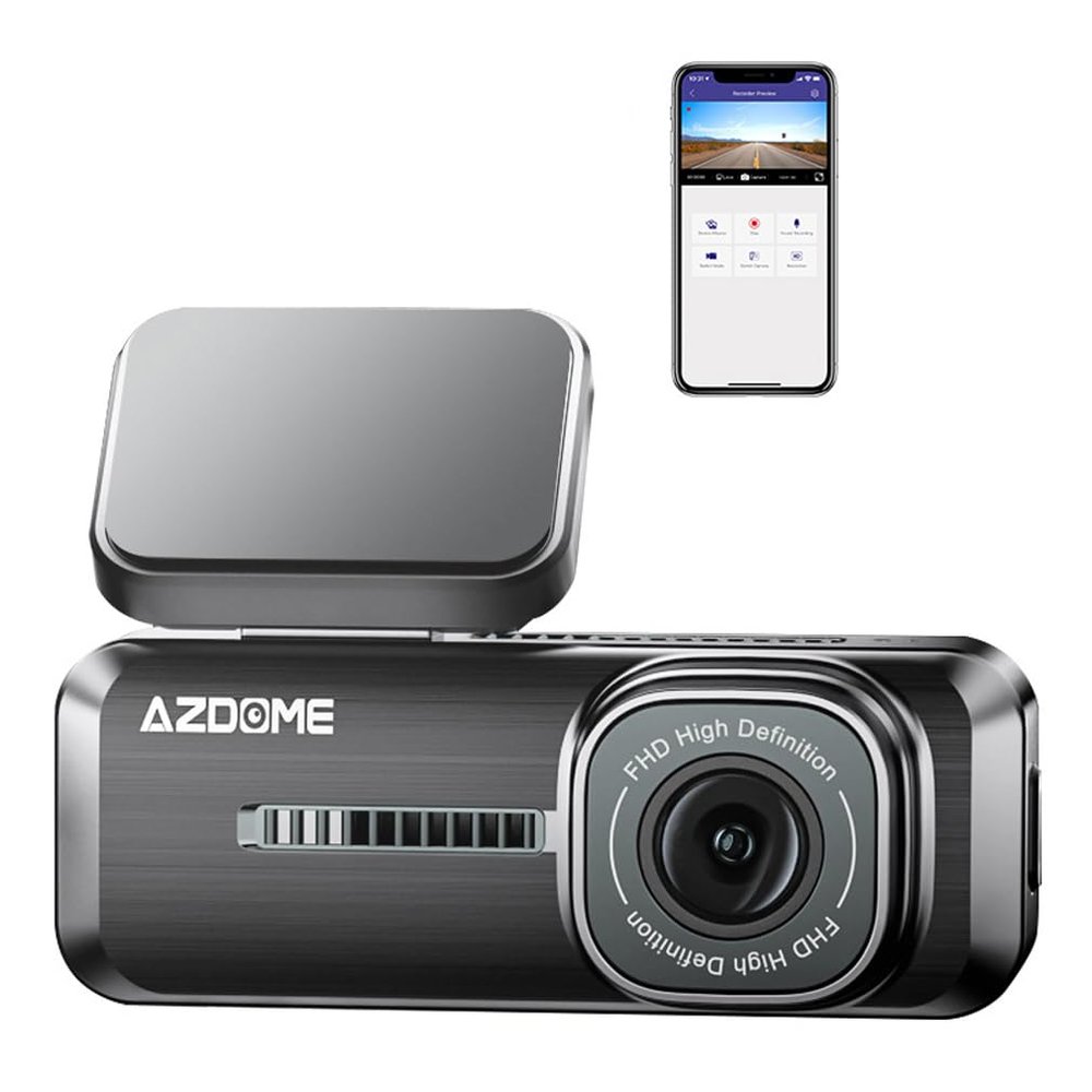 XRC TECH 1080P FHD Dash Camera WiFi 24H Parking Mode Car DVR with APP G-Sensor Loop Recording,Super Night Vision, Video Recorder, Black