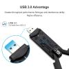 USB WiFi 6E AdapterAX5400Mbps Tri Band 2.4GHz/ 5GHz/6GHz Wireless Network Adapter for PCUSB 3.0Supports Windows 10/11, Black, WD-AXE5400F view 4