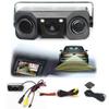 3in1 Backup Camera Kits, LED Car Rear View Parking Reversing Security Camera with One Buzzer,Two Radar Sensor HD Night Vision Waterproof for Truck SUV Van RV Parking view 1