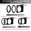 H&Y Swift Camera Lens Filter Sets Swift Basic Lens Filter Accessories Kit 67mm 72mm 77mm 82mm Magnetic Step Up Rings Magnetic Bridge Ring Magnetic Matte Box view 3
