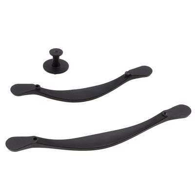 1Pcs Black Zinc Alloy Handle Hardware Cabinet Knobs and Kitchen Handles for Furniture Drawer Solid Door