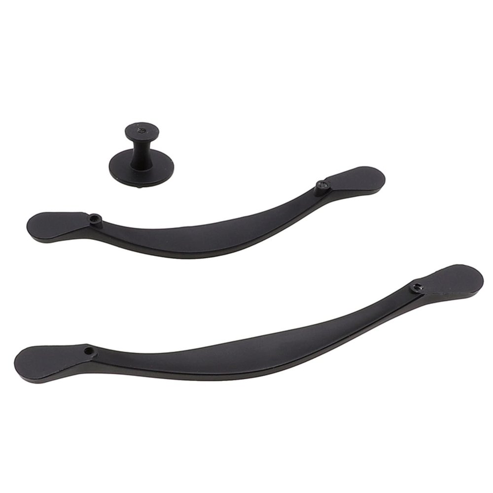 1Pcs Black Zinc Alloy Handle Hardware Cabinet Knobs and Kitchen Handles for Furniture Drawer Solid Door