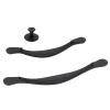 1Pcs Black Zinc Alloy Handle Hardware Cabinet Knobs and Kitchen Handles for Furniture Drawer Solid Door view 1