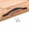 1Pcs Black Zinc Alloy Handle Hardware Cabinet Knobs and Kitchen Handles for Furniture Drawer Solid Door view 2
