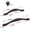 1Pcs Black Zinc Alloy Handle Hardware Cabinet Knobs and Kitchen Handles for Furniture Drawer Solid Door view 4