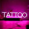 Dimmable Tattoo Neon Sign,Pink PersonNeon Signs,Reusable Arylic Tattoo Led Sign with Dimmer for Tattoo Salon, Studio, Shop Plaque,17x4in(Pink) view 2