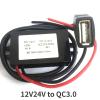 12V24V to 5V 3A 15W Step Down Buck Converter Car Male Female USB DC DC Power Supply Module for Mini USB Micro USB Adapter (Color : QC3.0 Female USB, Size : 12V24V_5V3A) view 2