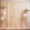 20x10 Champagne Tulle Backdrop Curtains for Parties, Sheer Backdrop Curtain Wedding Photo Backdrop Drapes for Baby Shower Photography Birthday Party view 3