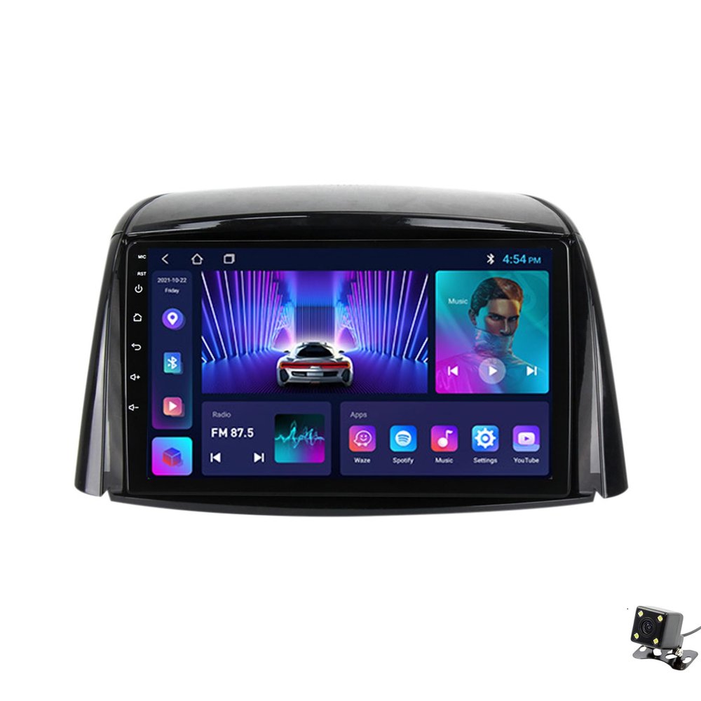 ADMLZQQ Android 12 Car Stereo Double Din Radio for Renault Koleos 2008-2016 GPS Navigation 9'' Multimedia Player Bluetooth Video Receiver with Car-Play 4G WiFi SWC DSP USB Back Camera,M150cp
