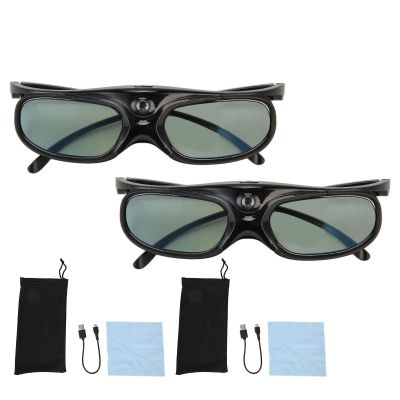QANYEGN 3D Active Glasses, Projector Glasses, Active Shuer 3D Glasses, Ideal for Providing an Immersive and Seamless 3D Viewing Experience