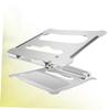 HOMSFOU Foldable Stand Aluminum Alloy Riser Swivel Notebook Bracket Desk Stand view 2