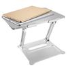 HOMSFOU Foldable Stand Aluminum Alloy Riser Swivel Notebook Bracket Desk Stand view 3