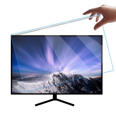 JQZWXX Blue Light Blocking Screen Protector Filter,HD Anti-Uv Eye Protection Computer Protector Panel,Easy to Disassemble Widescreen Frame Shield for Long-Term Computer Use,23 inches