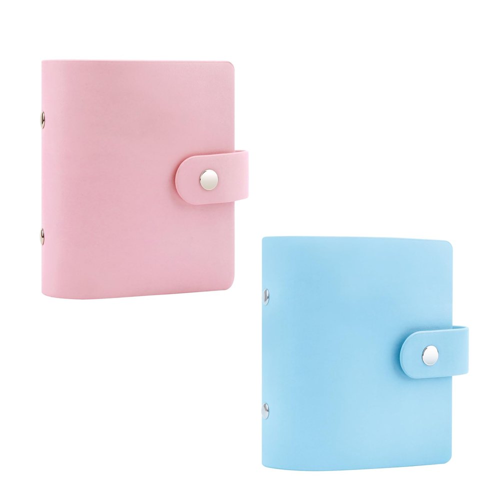 2Packs 52 Pockets Mini Photo Album for Fujifilm Instax Mini Instant Film(Pink+Blue)