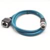 3.28ft M12 8 Pin to RJ45 Industrial Ethernet Cable, M12 8 Pin X Code Male to RJ45 Female Connector Cable High Flex Cat6 Shielded Field Wireable Cable Assembly for Automation Application 1Meter view 2