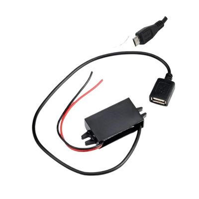 12V24V to 5V 3A DC-DC Step Down Voltage Power Supply Output Adapter Car Power Converter Micro Mini USB with Reverse Protection (Color : Single Square USB, Size : 8V-32V_5V3A)