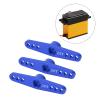 RC Metal Steering Servo Arm Horn Parts, Aluminum Servo Horns 25T RC Metal Steering Arm, For Car Upgrade Parts 1/8 1/10 RC(Blue) view 2