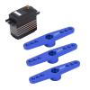 RC Metal Steering Servo Arm Horn Parts, Aluminum Servo Horns 25T RC Metal Steering Arm, For Car Upgrade Parts 1/8 1/10 RC(Blue) view 4