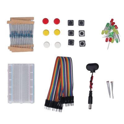 WOOXGEHM Electronics Kit, Electronics Component Kit, Starter Fun Assortment Development Component with 400 Hole Breadboard for R3