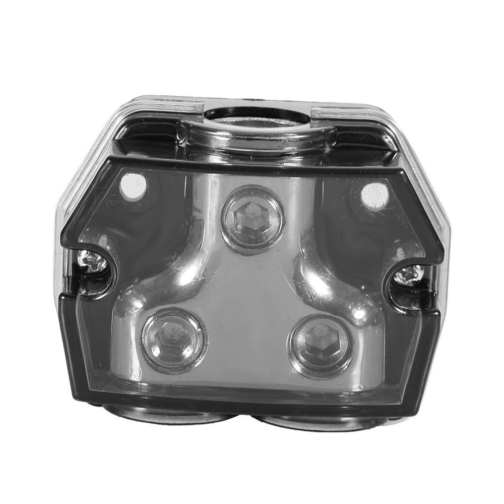 Keenso 1 0Ga in 2 0Ga Out Power Ground Distribution Power Distribution Block Car, Ground for Auto Car Boat Daytime Running