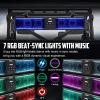 TIPHOPE 26 Inch UTV Sound Bar w/6 Speaker,ATV SoundBar Bluetooth with RGB Lighting,Music Sync Waterproof Golf Car Sound Bar with Back Light for ATV UTV Golf Cart w/1.75-2.25" Roll Bar-2 Year Warranty view 2